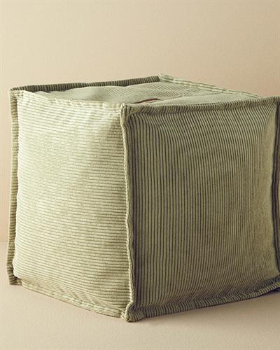 Mia Табуретка Кадифе 42x42 см Зелен