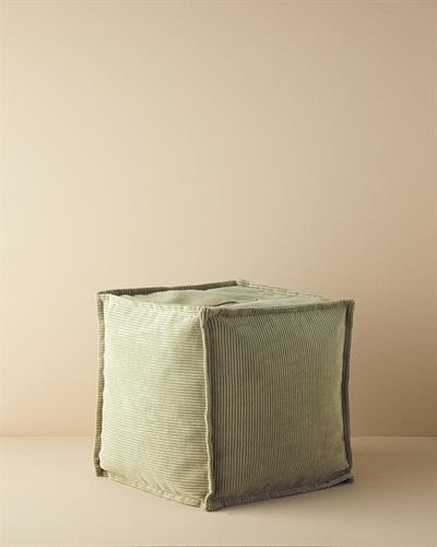 Mia Табуретка Кадифе 42x42 см Зелен