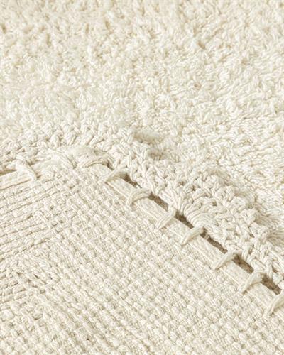 Mia Постелка За Баня Памучен, Кремово, 60 X 90 + 40 X 60 Cm