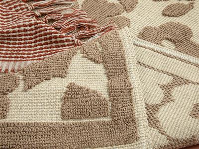 Miamor Килим Памучен, Бежово, 60 X 100 Cm