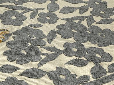 Miamor Килим Памучен, Сиво, 80 X 150 Cm