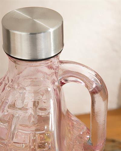 Micale Glass Bottle 1000 ml Pink