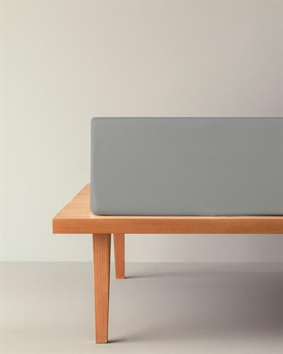 Micell Чаршаф С Ластик Двоен Памук Сатен 160x200 см Сребърен