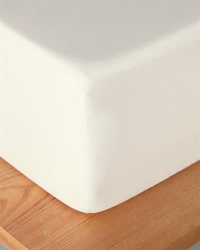 Micell Cotton Satin King Size Fitted Sheet 180x200 cm White