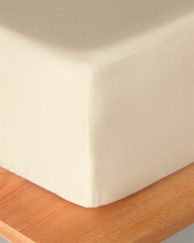 Micell Cotton Satin King Size Fitted Sheet 180x200 cm Ivory