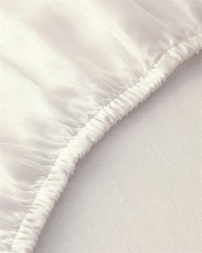 Micell Cotton Satin King Size Fitted Sheet 180x200 cm White