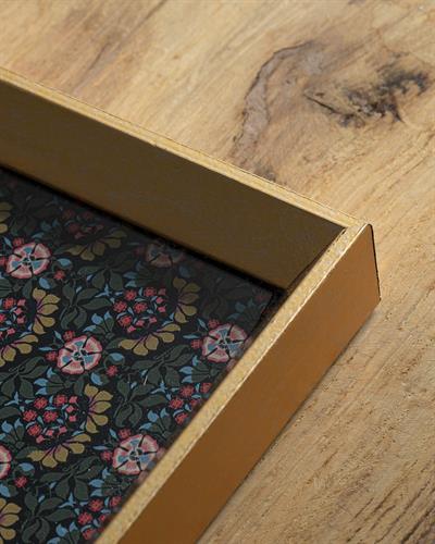 Midnight Bloom Декоративна Табла Черно, 16 X 26 Cm