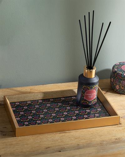 Midnight Bloom Декоративна Табла Черно, 16 X 26 Cm