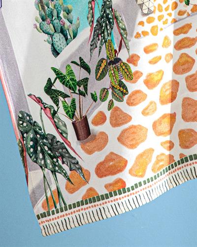 Mikanos Cotton Digital Printing Beach Towel 70x150 cm Colorful