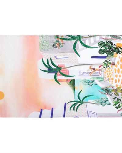 Mikanos Cotton Digital Printing Beach Towel 70x150 cm Colorful