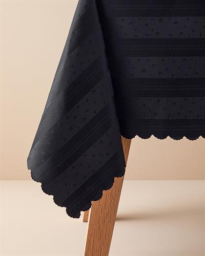 Mila Покривка За Маса Полиестер 150x200 см Черен