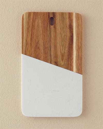 Mila Дъска За Предястия Мрамор 30x17,5 см Бял