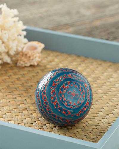 Milla Декоративен Предмет Порцелан, Синьо, 7,5 Cm