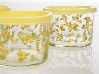 Mimosa КУТИЯ ЗА СЪХРАНЕНИЕ 3 бр. Cam 220 ml Yellow.