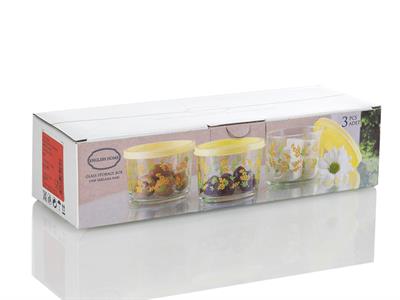 Mimosa КУТИЯ ЗА СЪХРАНЕНИЕ 3 бр. Cam 220 ml Yellow.