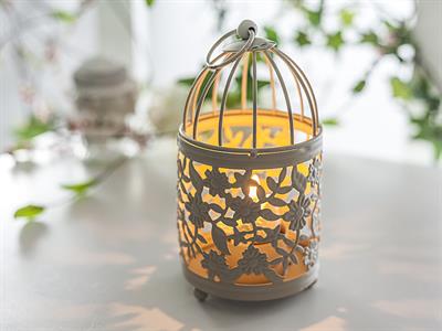 Mina СВЕЩНИК Ковано желязо . Beige