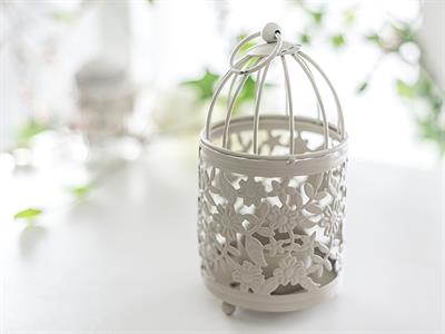 Mina СВЕЩНИК Ковано желязо . Beige