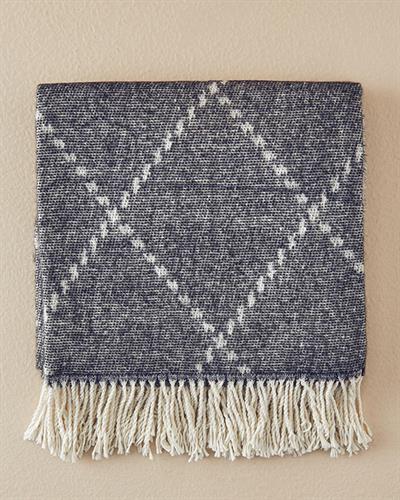 Mina Шал За Диван 130x170 см Черен