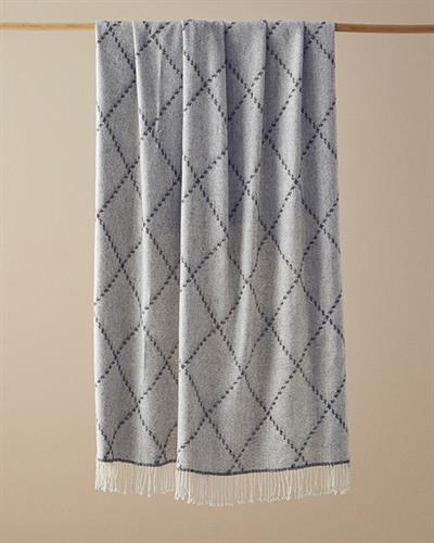 Mina Шал За Диван 130x170 см Черен