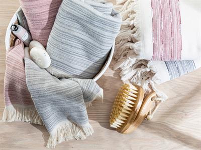 Mina Stripe ХАВЛИИ ЗА РЪЦЕ Памучен 30x45 cm Dark Blue