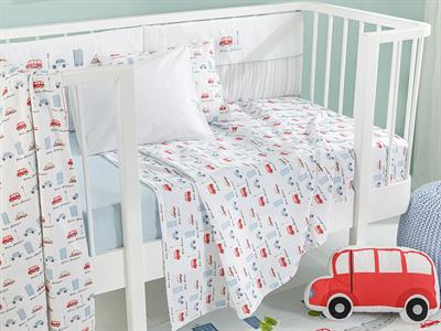 Mini Cars Бебешка Покривка Отпечатан, Синьо, 100 X 150 Cm