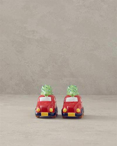 Mini Cars Солница И Пиперница 2 бр. Доломит 8 cm Червен