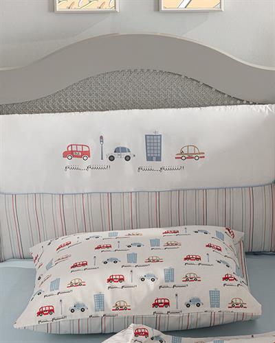 Mini Cars Бебешки Протектор За Матрак 40x200 см Син