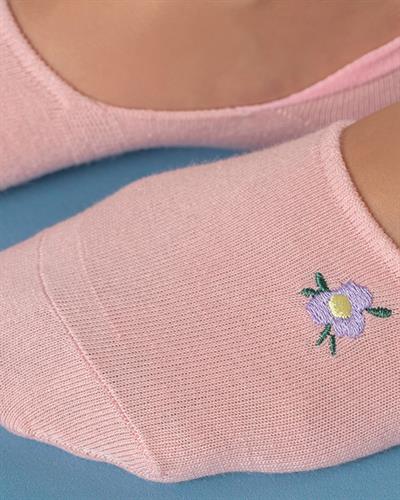 Mini Flower Cotton Women Ballet Socks 36-40 Pink
