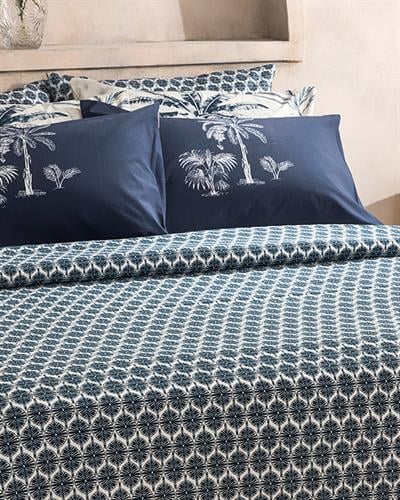 Mini Polycircles Одеяло Пике Кралски размер С щампа 240x220 см Морскосин