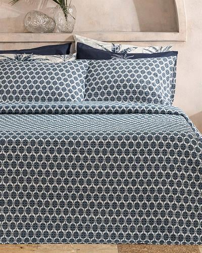 Mini Polycircles Одеяло Пике Кралски размер С щампа 240x220 см Морскосин