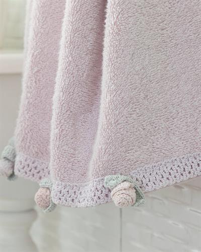 Mini Rose Кърпа За Лице С крошет 50x80 см Светлолилав