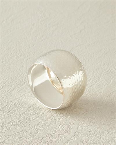 Miotal Metal 4 Pcs Napkin Ring 5 cm Silver.