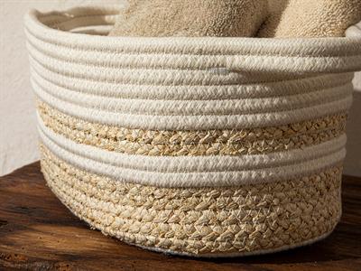 Miranda Кошница 27x19x14 см Бял