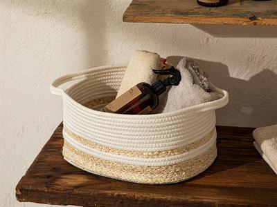 Miranda Кошница Бяло, 35X28X18 Cm