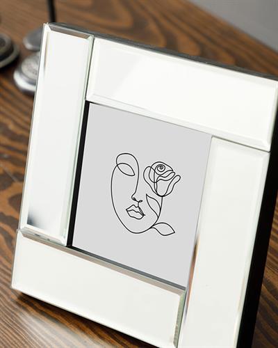 Mirror Stage РАМКА С огледало Cam 16x16 cm Silver