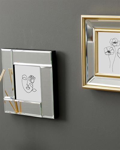 Mirror Stage РАМКА С огледало Cam 16x16 cm Silver