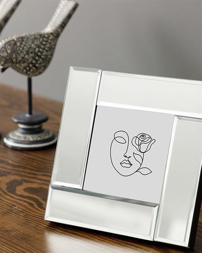 Mirror Stage РАМКА С огледало Cam 16x16 cm Silver