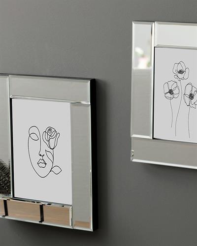 Mirror Stage РАМКА С огледало Cam 16x21 cm Silver