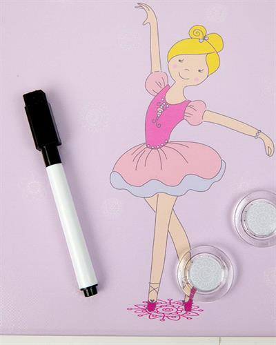 Miss Ballerina Картина 30x2.5x30cm Лилав