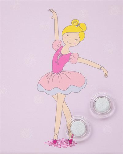 Miss Ballerina Картина 30x2.5x30cm Лилав