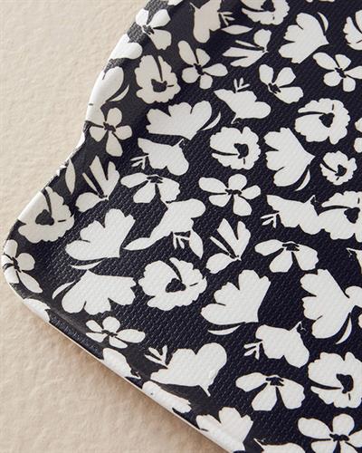 Miss Garden Тепсия Нехлъзгащ се Меламин 41x31 cm Черен