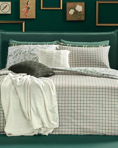 Mistletoe Спално Бельо Компле Единичен Размер, Памучен, Зелено, 160 X 220 Cm