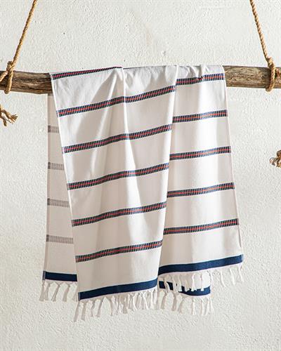 Misty Кърпа За Плаж Жакардов Памучен 75x150 см Морскосин - Керемиден