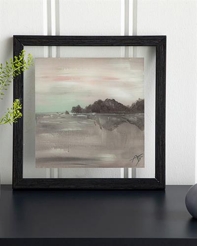 Misty Sky Таблица Стъкло, Пушен, 22 X 22 Cm