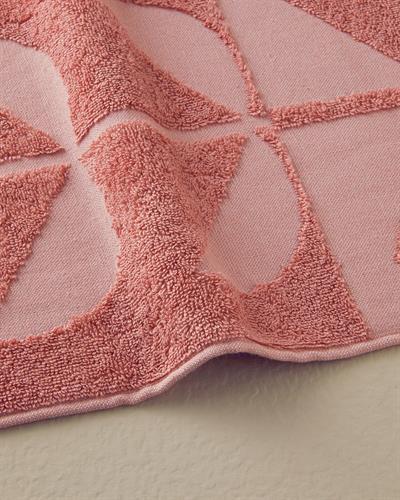 Mix Flowers Кърпа За Лице Жакардов Памучен полиестер 50x80 см Розов