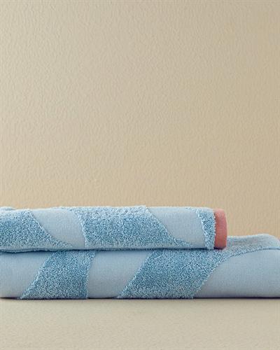 Mix Flowers Кърпа За Лице Жакардов Памучен полиестер 50x80 см Син