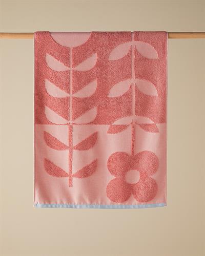 Mix Flowers Кърпа За Лице Жакардов Памучен полиестер 50x80 см Розов