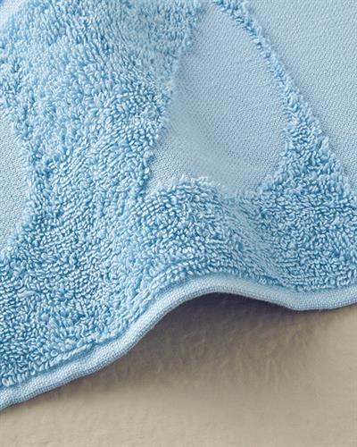 Mix Flowers Кърпа За Лице Жакардов Памучен полиестер 50x80 см Син