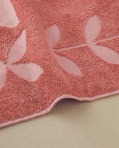 Mix Flowers Кърпа За Баня Жакардов Памучен полиестер 70x140 см Розов