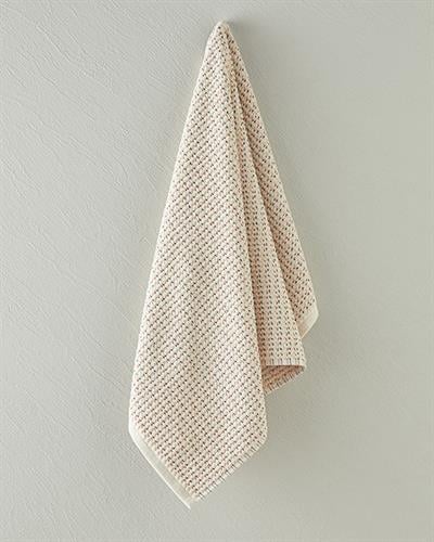 Modern Check Кърпа За Лице Памучен 50x80 см Светлобежов
